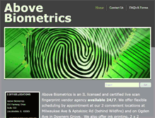 Tablet Screenshot of abovebiometrics.com